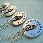 Live Laugh Love - Hand Stamped Personalized..